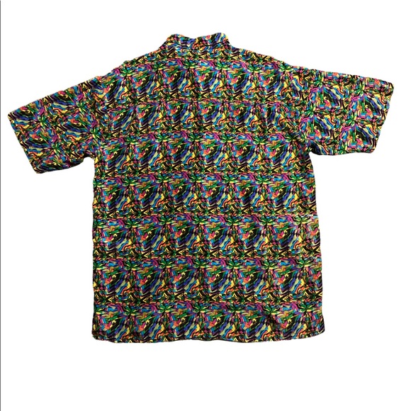 Vtg Grateful Dead Psychedelic Button Up Large T Shirt - Picture 2 of 4